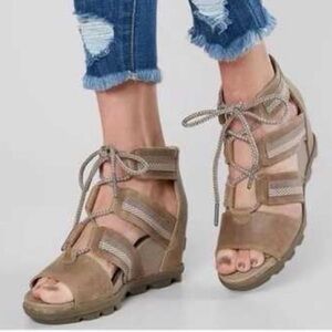 SOREL Joanie II Lace Wedge Sandal